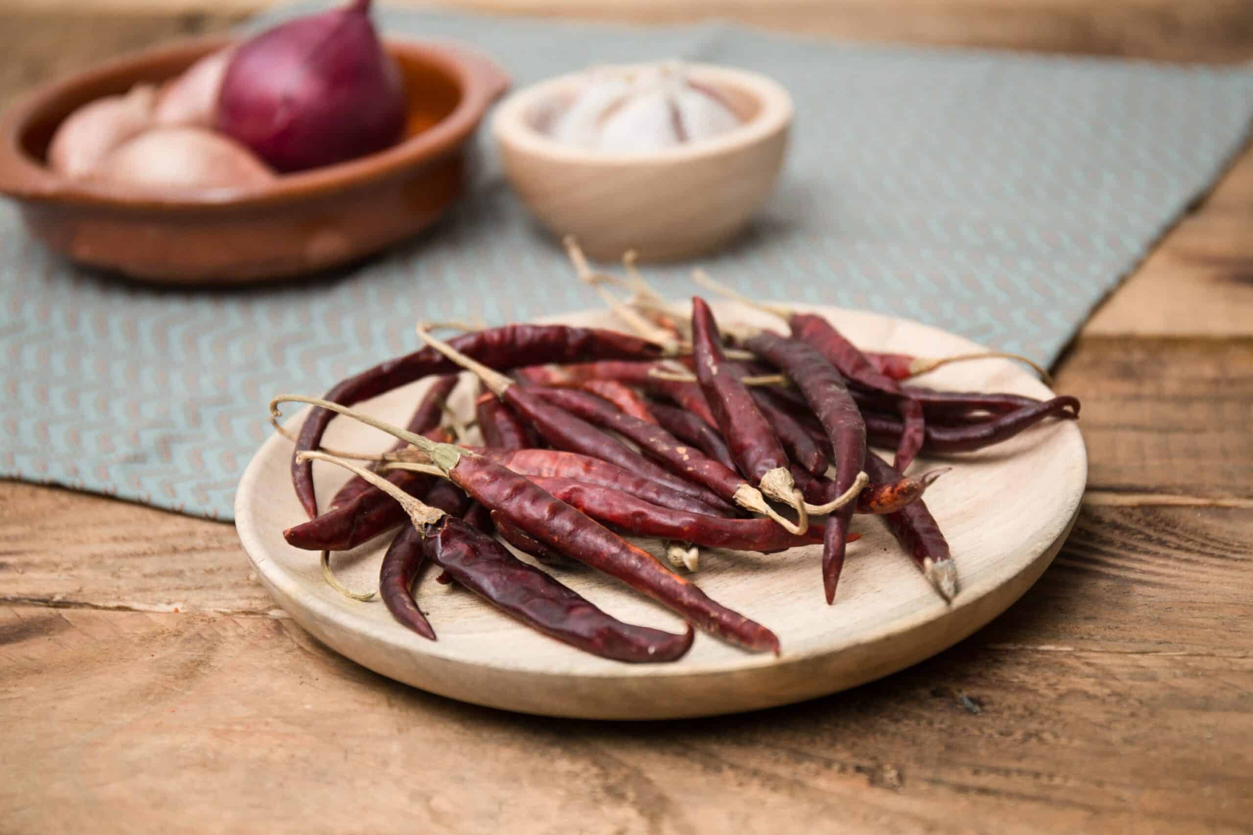 Gedroogde chile de Arbol